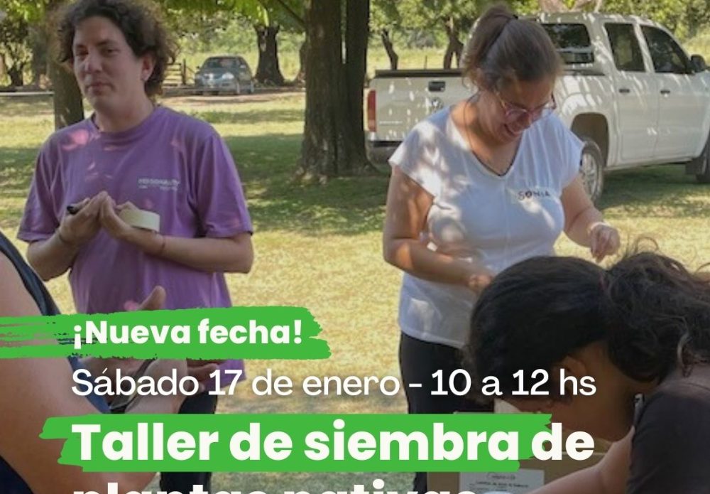 17/01 – Conexión Natural – Taller de siembra de árboles nativos con @Pibehuertero