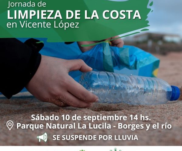 10/9 – Jornada de limpieza en la costa en Vicente López