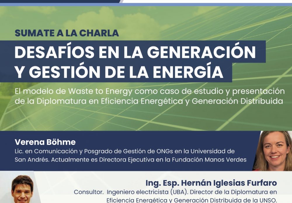 22/6 – Conferencia UNSO sobre Generación Distribuida y Waste2Energy